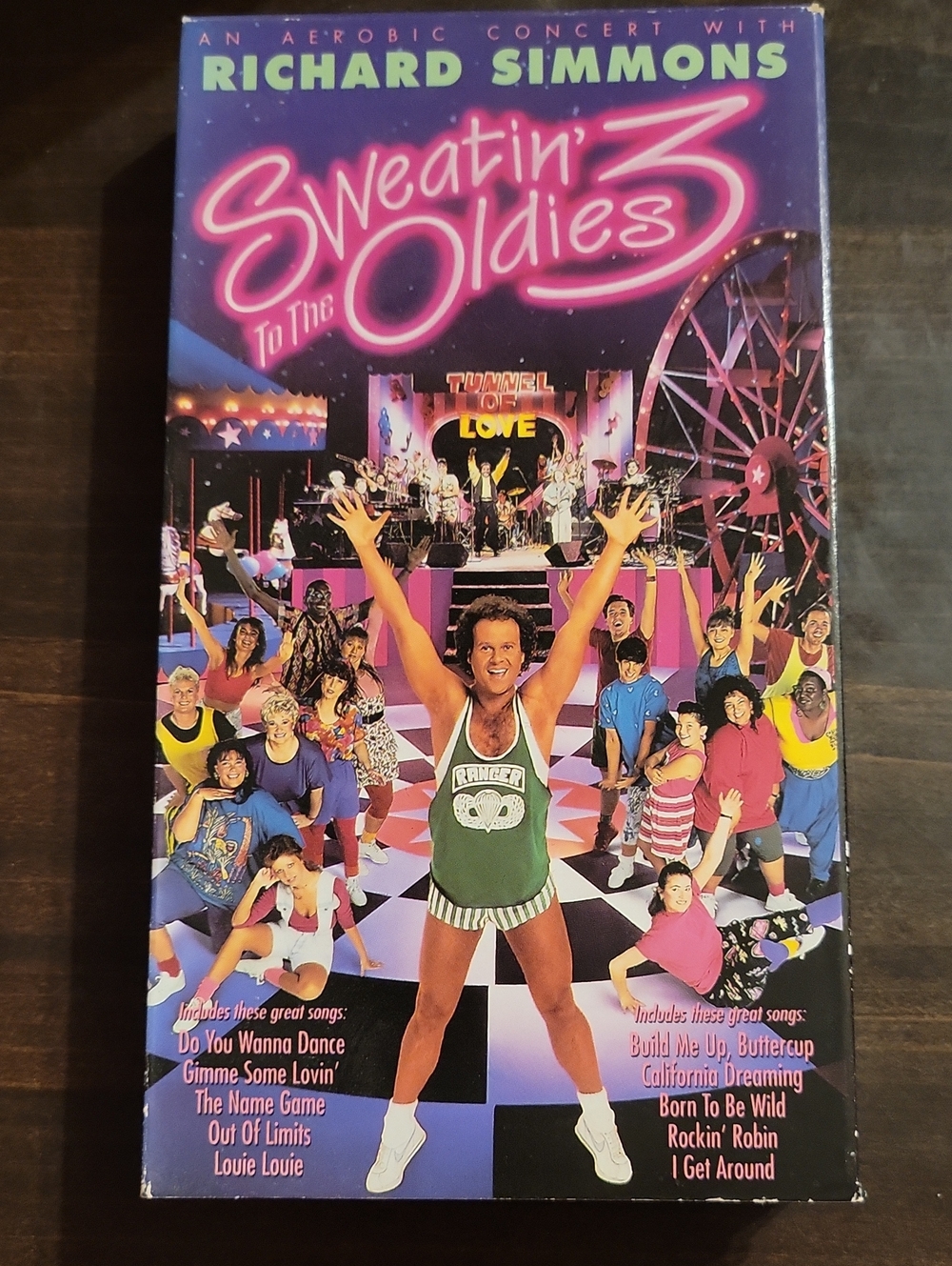 Sweatin' to the Oldies 3 VHS – Pink & Purple Retro Fitness Video